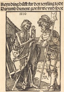Śmierć i Lansquenet autorstwa Albrecht Dürer