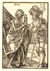 Śmierć i Lansquenet autorstwa Albrecht Dürer