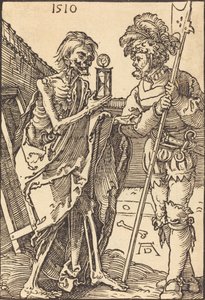 Śmierć i Lansquenet, 1510. autorstwa Albrecht Dürer