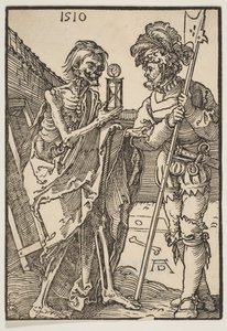 Śmierć i Lansquenet.n.d. autorstwa Albrecht Dürer
