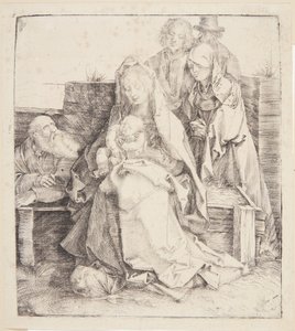 Święta Rodzina, sześć osób autorstwa Albrecht Dürer