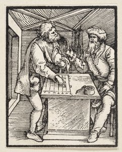 Bogacz i jego zarządca (z: „Postilla”, 43 drzeworyty) autorstwa Albrecht Dürer