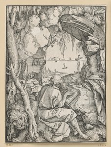 Święty Hieronim w skalnej grocie autorstwa Albrecht Dürer
