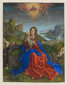 Święta Rodzina z motylem autorstwa Albrecht Dürer