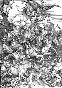 Objawienie Jana: 4. Czterej jeźdźcy apokalipsy autorstwa Albrecht Dürer