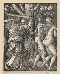 Wygnanie z raju (Mała Pasja) autorstwa Albrecht Dürer