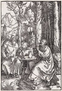 Święci pustelnicy Antoni i Paweł autorstwa Albrecht Dürer