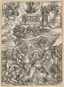 Czterej aniołowie zemsty (Apokalipsa) autorstwa Albrecht Dürer