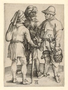 Trzech chłopów w rozmowie autorstwa Albrecht Dürer