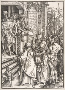 Ecce Homo, z cyklu Wielka Pasja, ca. 1498-99. autorstwa Albrecht Dürer