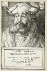Elektor Saksonii Fryderyk Mądry autorstwa Albrecht Dürer