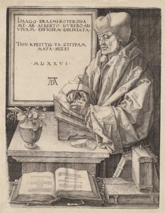 Erazm z Rotterdamu autorstwa Albrecht Dürer