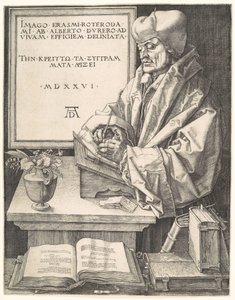 Erazm z Rotterdamu autorstwa Albrecht Dürer