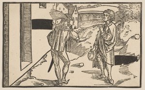 Eunuchus, z Komedii Terence, XIX-wieczny reprint.n.d. autorstwa Albrecht Dürer