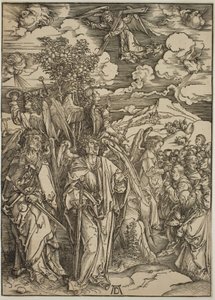 Cztery anioły zatrzymujące wiatry autorstwa Albrecht Dürer