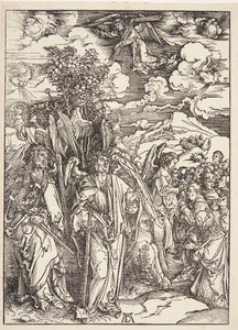Cztery anioły zatrzymujące wiatry autorstwa Albrecht Dürer