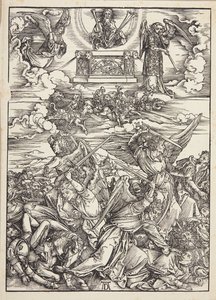 Czterech aniołów zemsty Eufratu autorstwa Albrecht Dürer