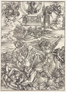 Czterech aniołów zemsty Eufratu autorstwa Albrecht Dürer