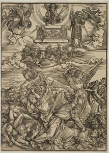 Czterech aniołów zemsty Eufratu autorstwa Albrecht Dürer