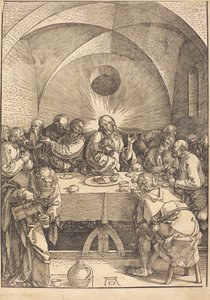 Francuski:  La Cène The Large Passion: 01. Ostatnia Wieczerza autorstwa Albrecht Dürer