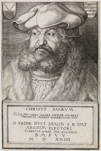 Fryderyk Mądry, elektor Saksonii autorstwa Albrecht Dürer