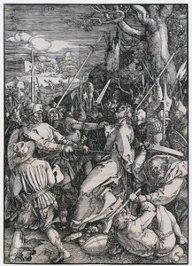 Pojmanie Chrystusa, arkusz 4 z cyklu „Wielka Pasja” autorstwa Albrecht Dürer