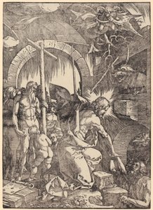 Biczowanie Chrystusa, arkusz 5 z cyklu „Wielka Pasja” autorstwa Albrecht Dürer