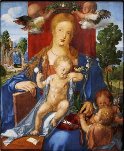 Die Madonna mit dem Zeisig The Madonna with the Siskin autorstwa Albrecht Dürer