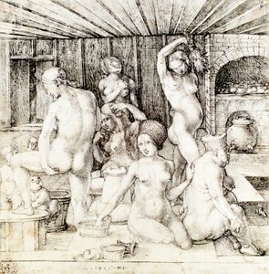 Niemiecki: Frauenbad Łaźnia dla kobiet autorstwa Albrecht Dürer