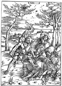 Herkules zabija Molionides, c1496-1498, 1936 autorstwa Albrecht Dürer