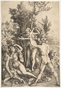 Herkules na Rozdrożu, ok. godz. 1498. autorstwa Albrecht Dürer