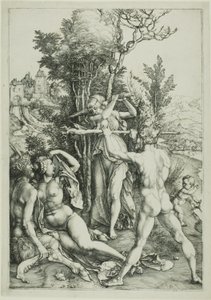 Herkules na rozdrożu (Zazdrość) autorstwa Albrecht Dürer