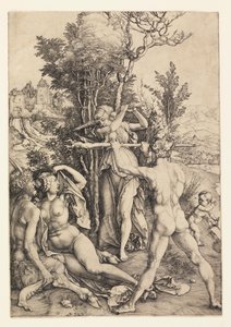 Herkules na rozdrożu (Skutki zazdrości) autorstwa Albrecht Dürer