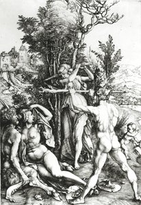 Herkules na rozdrożu, 1498 autorstwa Albrecht Dürer