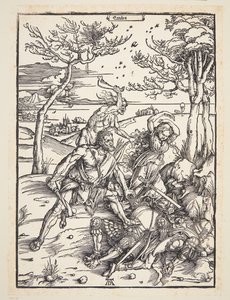 Herkules podbija bliźnięta Molionide autorstwa Albrecht Dürer