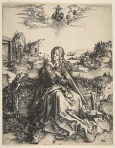 Święta Rodzina z Ważką, ca. 1495. autorstwa Albrecht Dürer