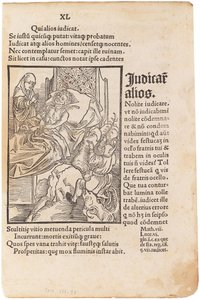 Ilustracja do książki Sebastiana Branta Statek głupców, 1494. autorstwa Albrecht Dürer