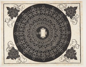 Przeplatany wzór sznurka z podłużną osłoną autorstwa Albrecht Dürer