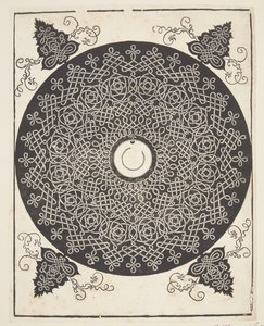 Przeplatany wzór sznurka z białym medalionem autorstwa Albrecht Dürer