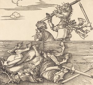 Potyczki włoskie, ok. 1516. autorstwa Albrecht Dürer