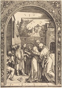 Joachim i Anna przy Złotej Bramie autorstwa Albrecht Dürer