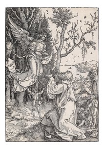 Joachim i Anioł, z Żywotności Dziewicy, ok. 1930. 1504. autorstwa Albrecht Dürer