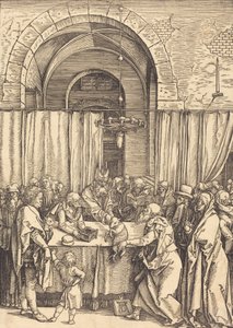 Odrzucenie ofiary Joachima, c. 15041505. autorstwa Albrecht Dürer