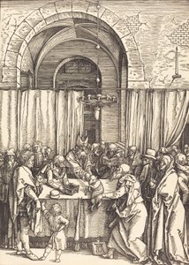 Odrzucenie ofiary Joachima, c. 15041505. autorstwa Albrecht Dürer
