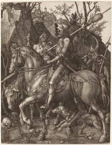 Rycerz, Śmierć i Diabeł autorstwa Albrecht Dürer