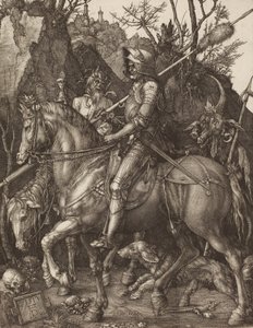 Rycerz, Śmierć i Diabeł, 1513. autorstwa Albrecht Dürer