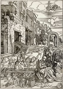 Życie Marii Panny: Pobyt Świętej Rodziny w Egipcie (Bartsch 90) autorstwa Albrecht Dürer