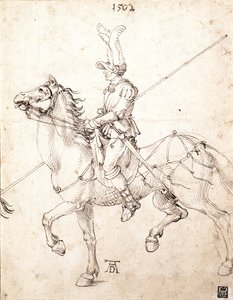Lancer na koniu, 1502 autorstwa Albrecht Dürer