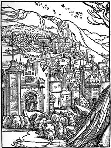 Krajobraz, 1498, 1936 autorstwa Albrecht Dürer