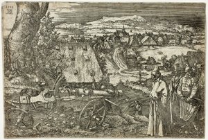 Krajobraz z armatą autorstwa Albrecht Dürer